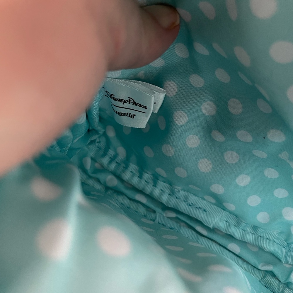 Disney Park Loungefly Mini Backpack Wristelet Teal Sequence - Picture 9 of 9
